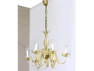 Lampadario in Vetro Soffiato
