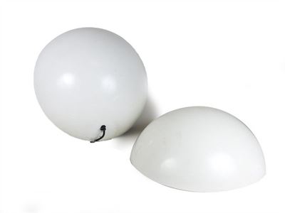 Serie di Quattro Applique in Materiale Plastico Bianco