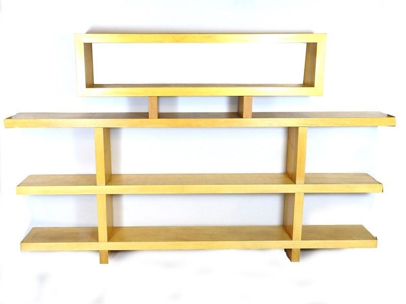 Libreria a Giorno Realizzata in Legno Chiaro