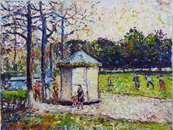 View of a Park with Figures