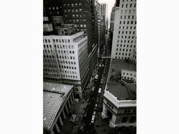 Wall Street New York  (1975 circa)  - Asta Fotografie tra Ottocento e Novecento - Maison Bibelot - Casa d'Aste Firenze - Milano