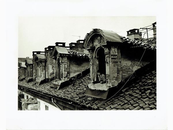 John Launois : Tetti di Torino 1980  ((1929-2002))  - Asta Fotografie del Novecento - Maison Bibelot - Casa d'Aste Firenze - Milano