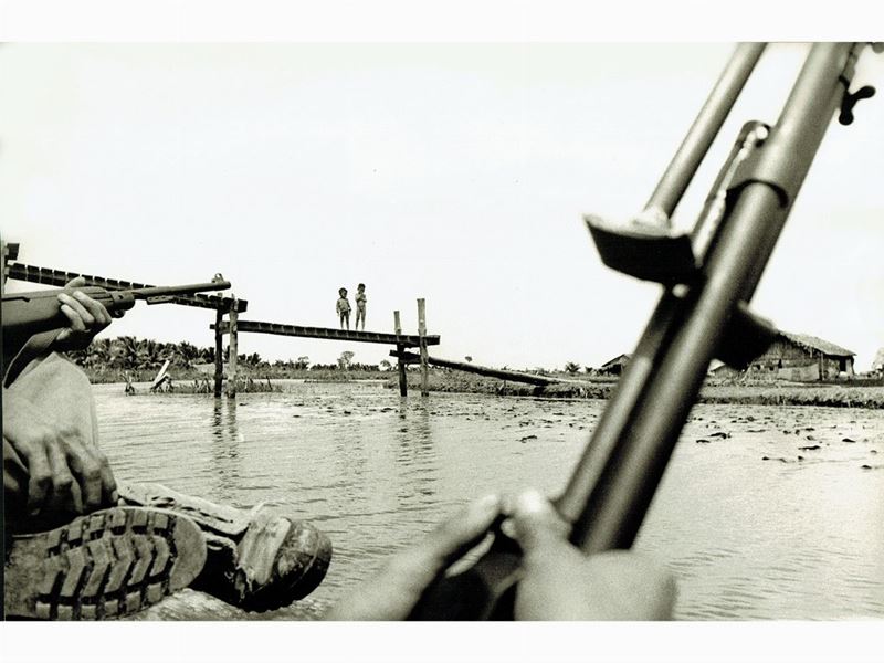 Calogero Cascio - Bambini sul Mekong 1970