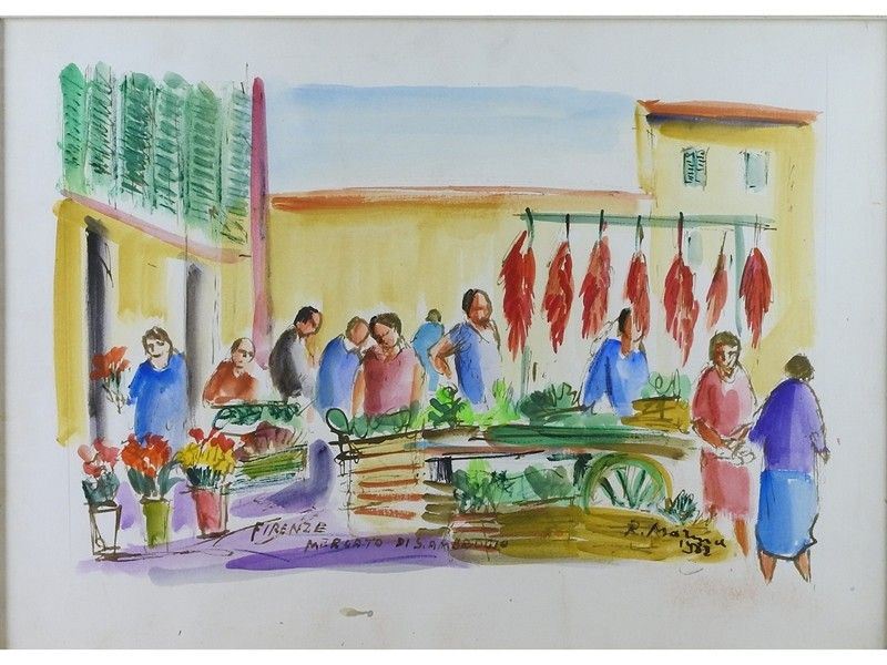 Firenze Mercato di Sant'ambrogio 1982