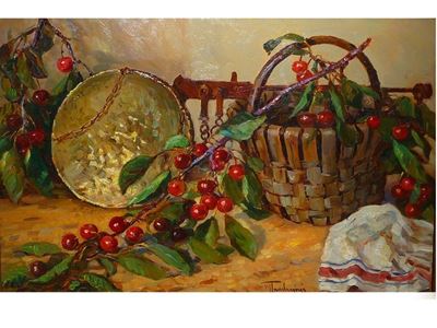 Canestro con Ciliegie 1974