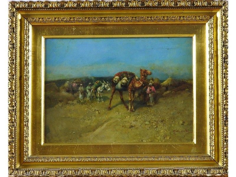Carovane di Cammelli nel Deserto