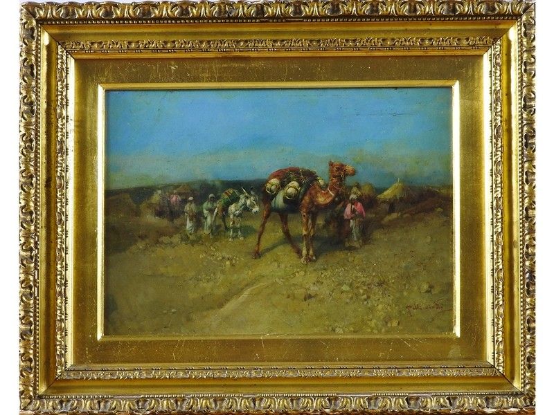 Carovane di Cammelli nel Deserto