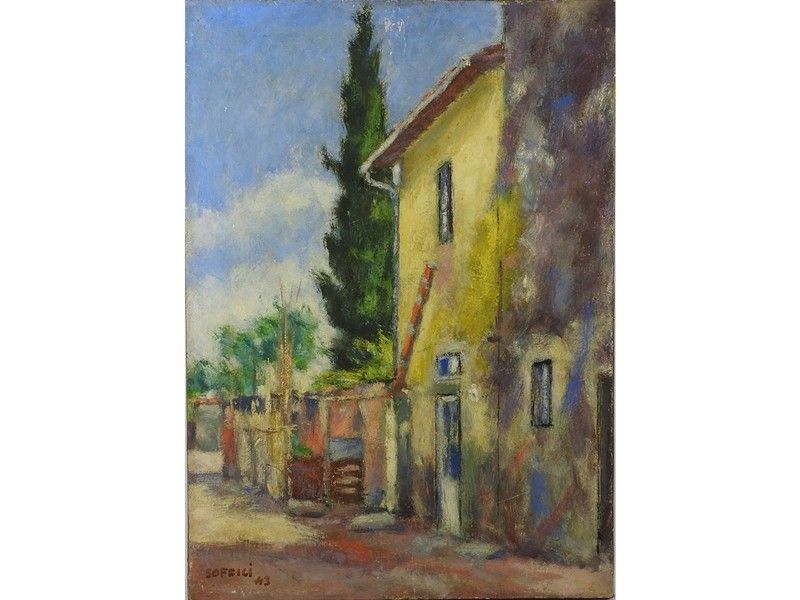 Cortile a Poggio a Caiano 1943