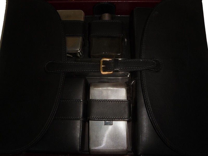 Valigetta Necessaire da Uomo in Pelle Nera
