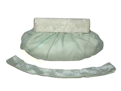 Borsetta in Seta Verde Acqua