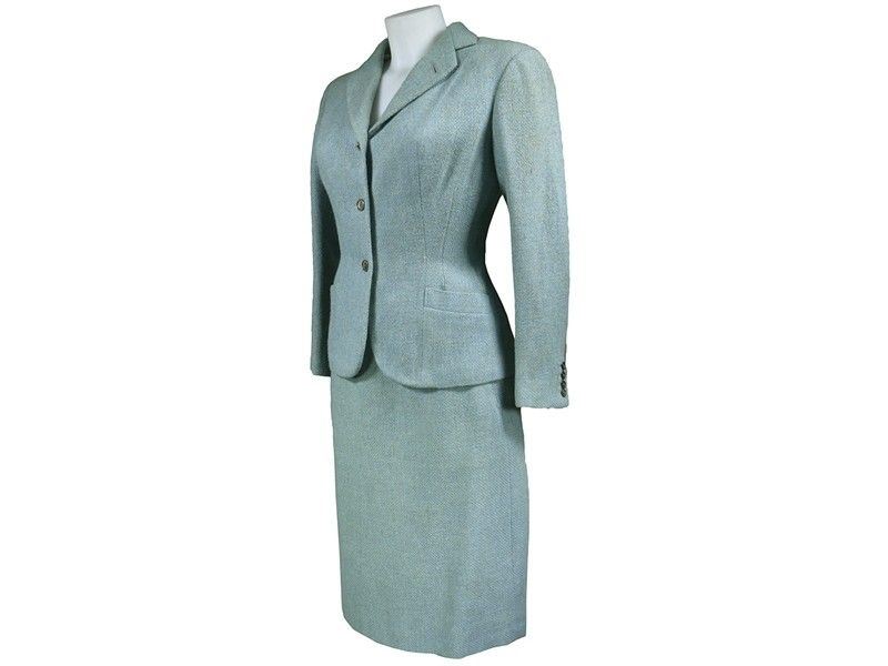 Tailleur in Tweed Verde Acqua