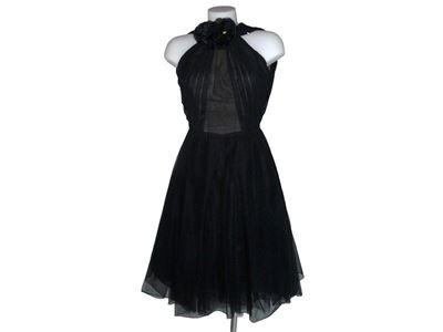 Abito da Sera in Organza Nera