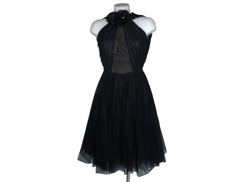 Abito da Sera in Organza Nera