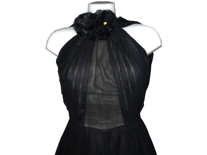Abito da Sera in Organza Nera