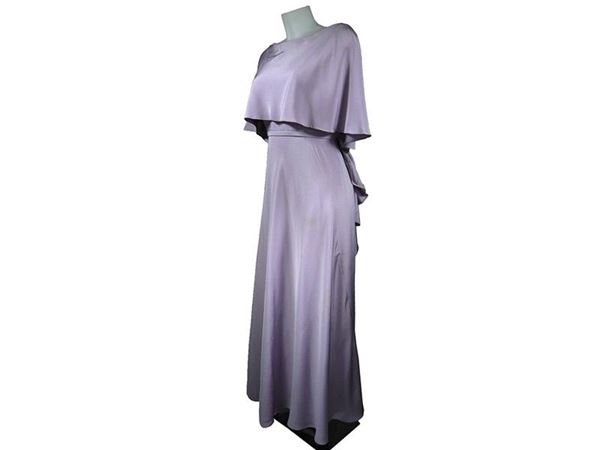 Lilak silk evening gown