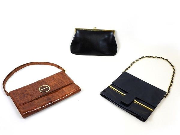 Three leather bags