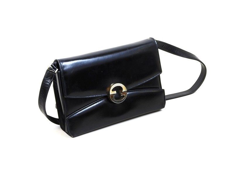 Borsa a Spalla in Pelle Nera
