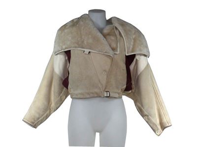 Giubbotto in Shearling Color Panna