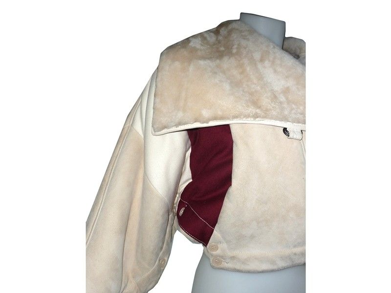 Giubbotto in Shearling Color Panna