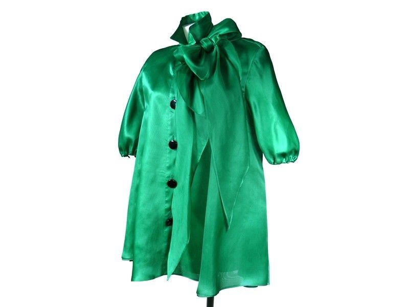 Camicione in Seta Verde
