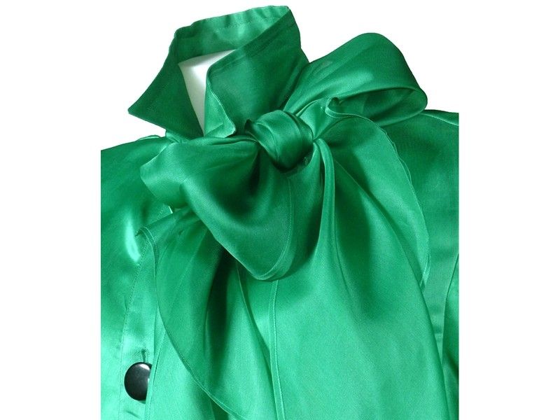 Camicione in Seta Verde