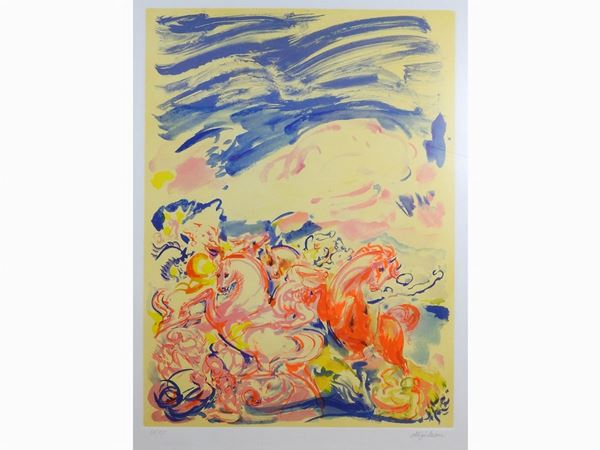 Aligi Sassu : Untitled  ((1912-2000))  - Auction The collector's house: Antique, Modern and Oriental Art - Lots: 450-673 - III - Maison Bibelot - Casa d'Aste Firenze - Milano