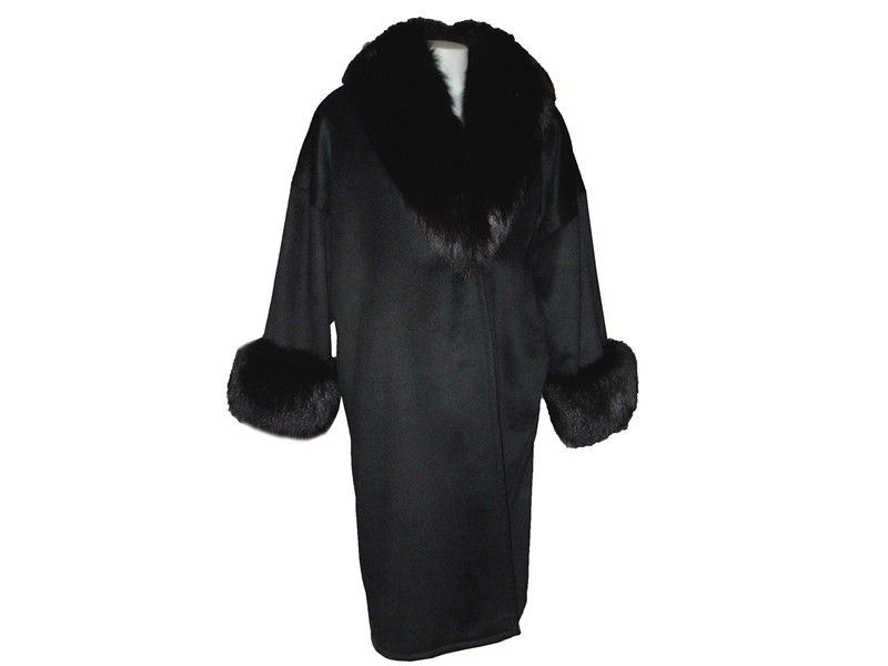 Cappotto in Cashmere Nero