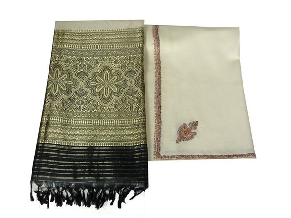 Cashmere and silk pashmina