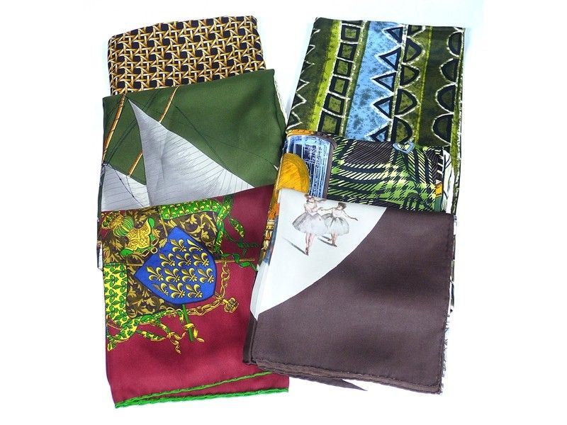 Lotto Composto da Vari Foulard in Seta