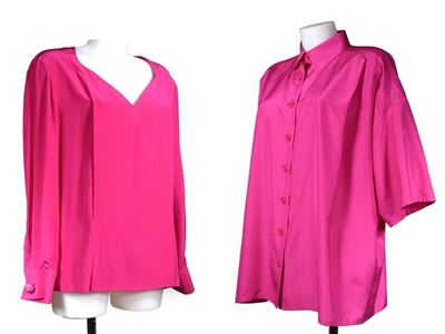 Camicia e Casacca in Seta Fucsia