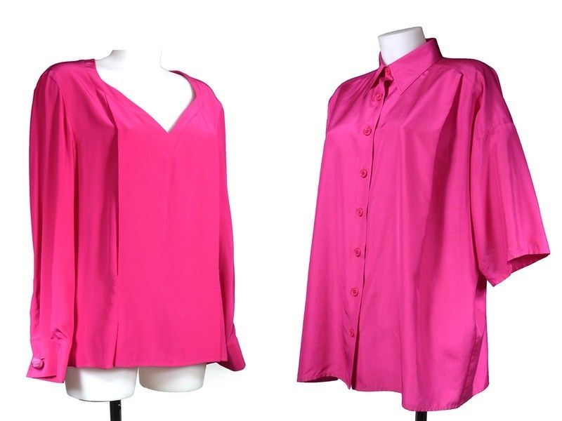 Camicia e Casacca in Seta Fucsia
