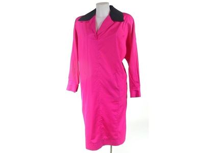 Abito in Cotone Color Fucsia,