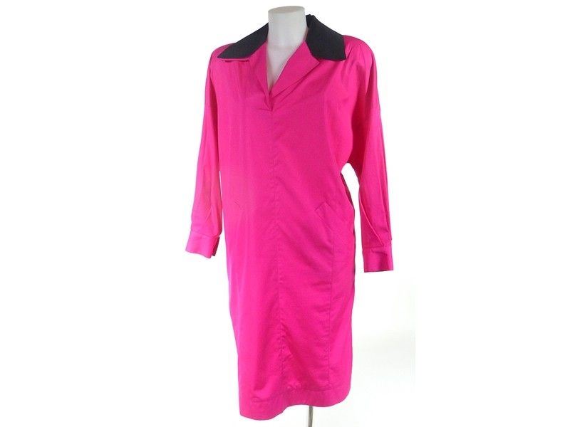 Abito in Cotone Color Fucsia,