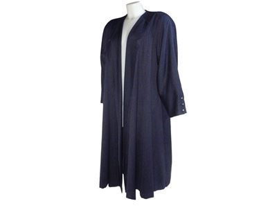 Cappotto in Lana Blu