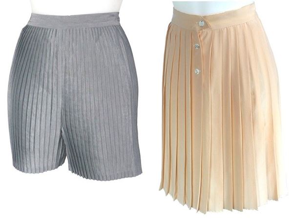 Silk Skirt and cotton shorts
