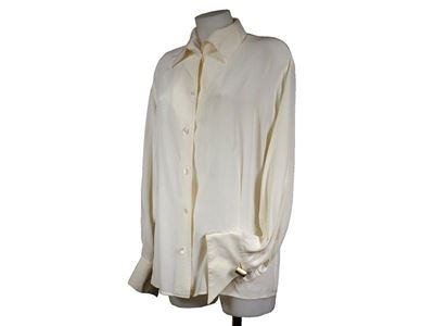 Camicia in Seta Avorio
