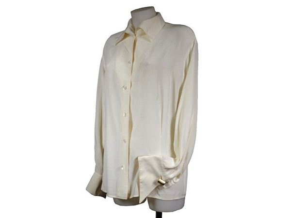 Ivory silk shirt