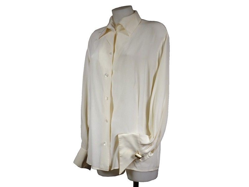 Camicia in Seta Avorio