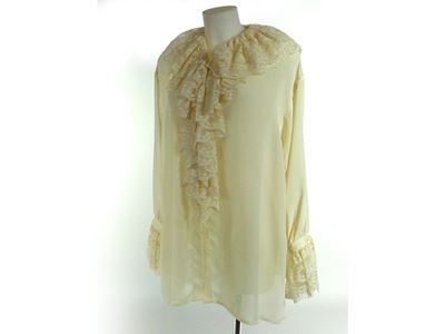 Camicia in Viscosa Color Panna