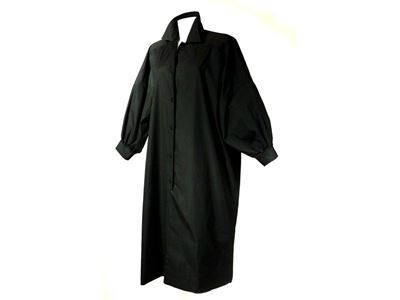Chemisier in Cotone Nero