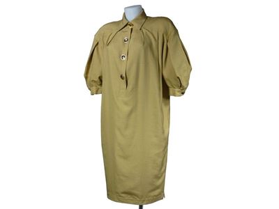 Chemisier in Cotone Color Senape