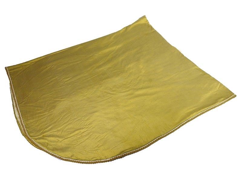 Copriletto Matrimoniale in Seta Giallo Oro