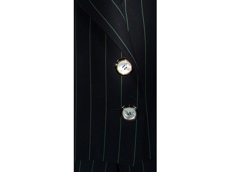 Tailleur in Lana Blu Gessata