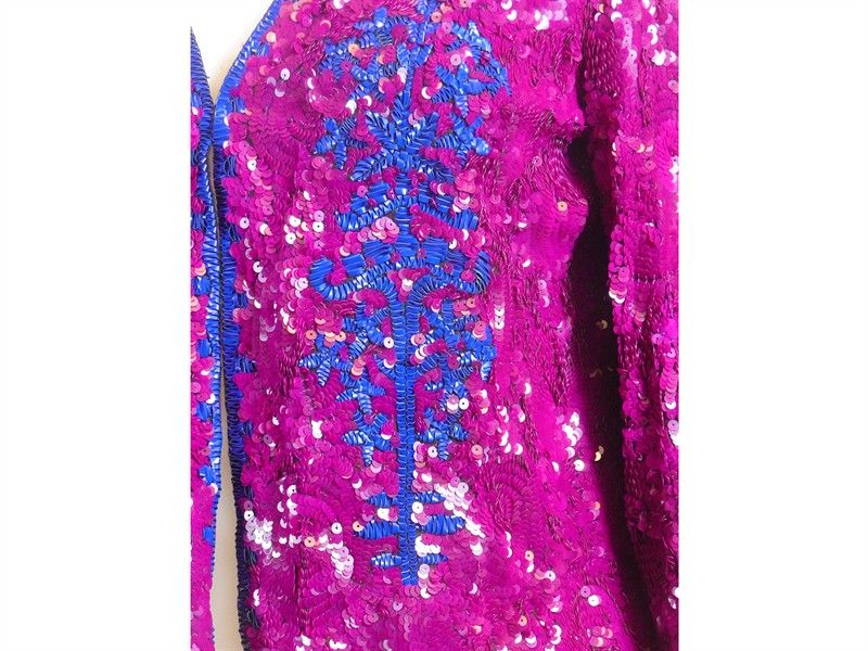 Giacchino in Paillettes Rosa e Blu