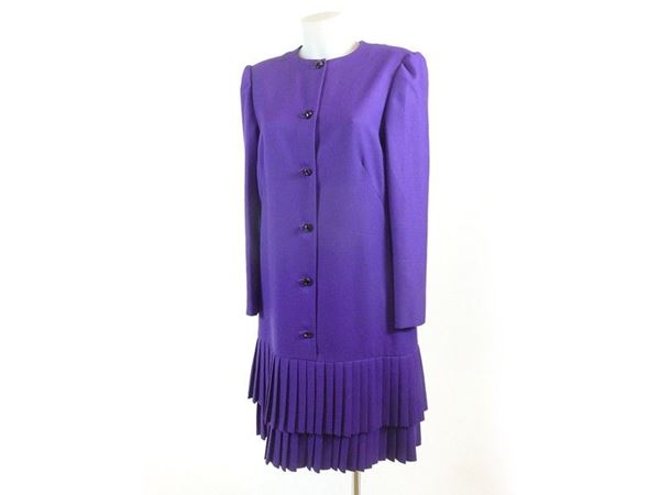 Abito in lana viola