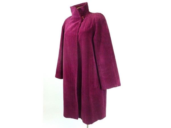 Cappotto in cotone bordeaux