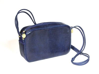Borsa a Tracolla Lucertola Blu