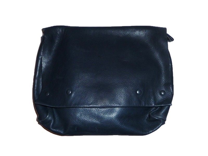 Borsa a Busta in Pelle Blu