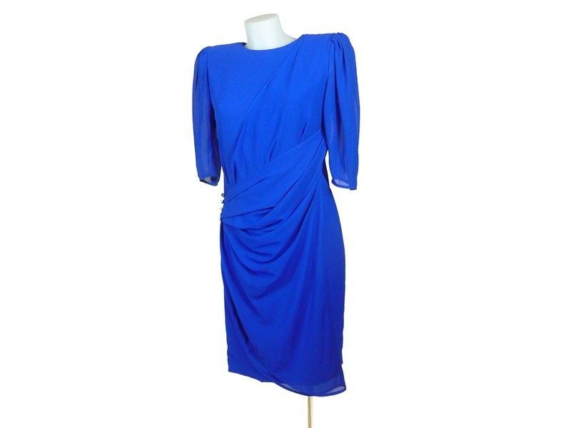 Abito in Seta Blu