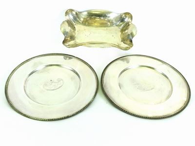 Lotto di Oggetti in Argento e Metallo Argentato